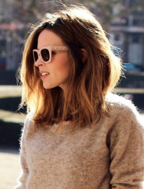 Coupe de cheveux longue au carré