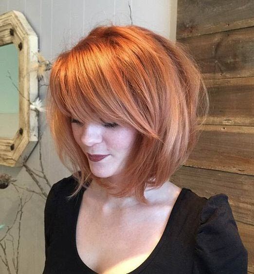 Coupe de cheveux avec une frange