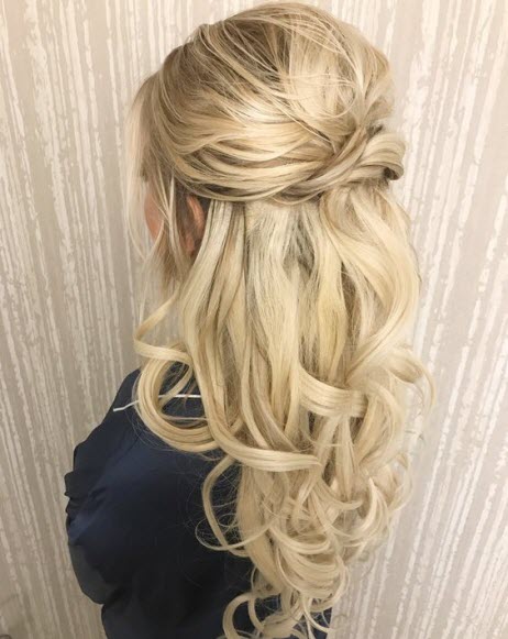 Coiffures de mariage pour cheveux dénoués