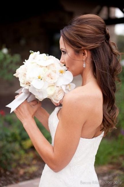 Coiffures de mariage pour cheveux dénoués