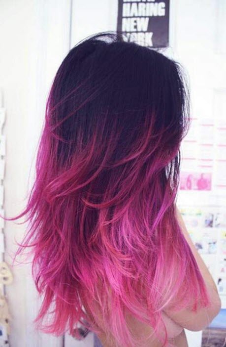 Photo de rose, coloration de cendres dans le style du balayage