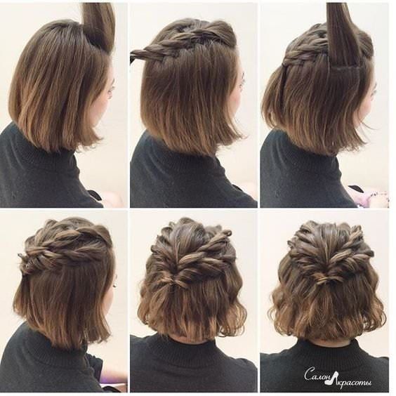 Coiffures de soirée pour cheveux courts