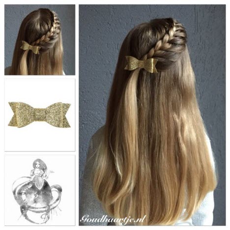 Beau tressage pour cheveux longs