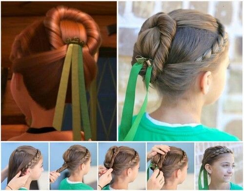 Coiffure comme Anna et Elsa